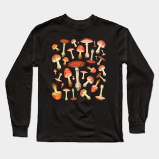 Fly Agaric Mushrooms, Long Sleeve T-Shirt